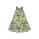Vestido manga curta confeccionado em algodão (orgânico)